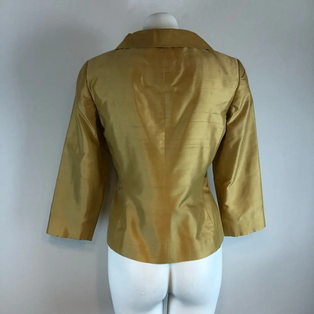 Dana Buchman 100% Silk Blazer - size 2 - Picture 5 of 11